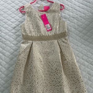 Lilly Pulitzer Girls Gold Dress